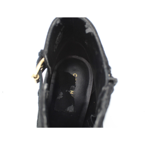 Cole Haan Grand Booties Womens 9.5 Black Leather Perforated Ankle Boots Comfort - Picture 11 of 13